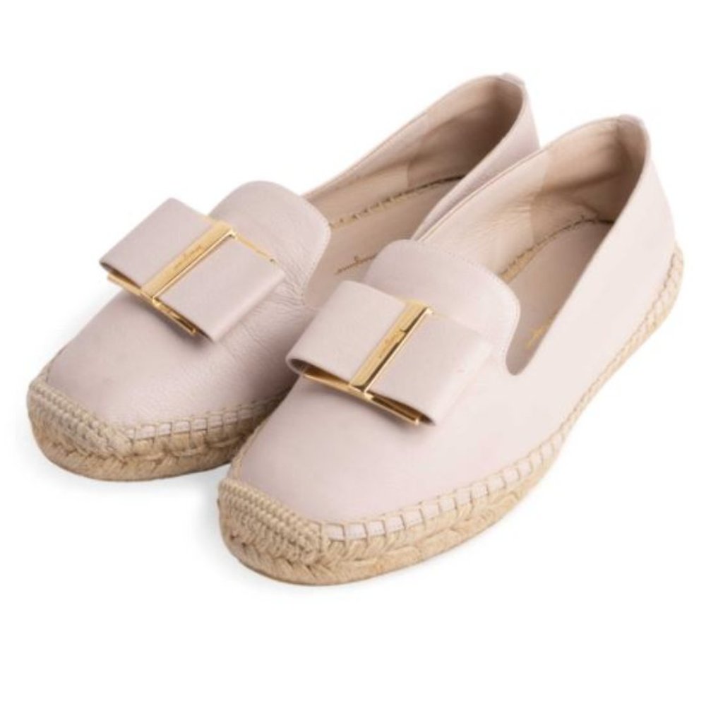 Salvatore Ferragamo Sannio Bow Espadrilles Size 5